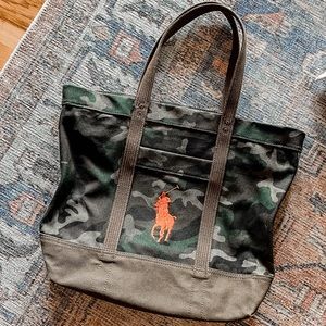 NWOT Polo Ralph Lauren Canvas Tote Bag